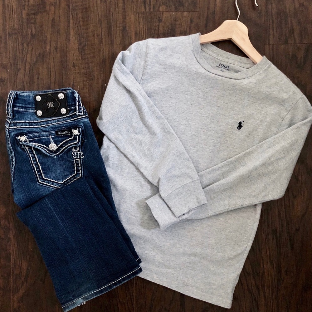 Ralph Lauren long sleeve T-shirt scoop neck polo
